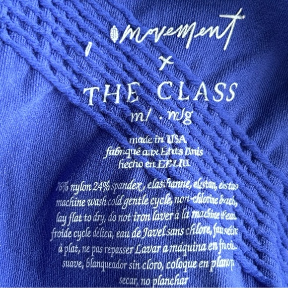NWOT Free People Movement “The Class” Onesie. Blue. Size: M/L - Picture 5 of 12
